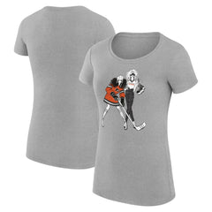 NHL Philadelphia Flyers G-III 4Her by Carl Banks Women's Super-Slim Fit Lightweight Hockey Girls T-Shirt