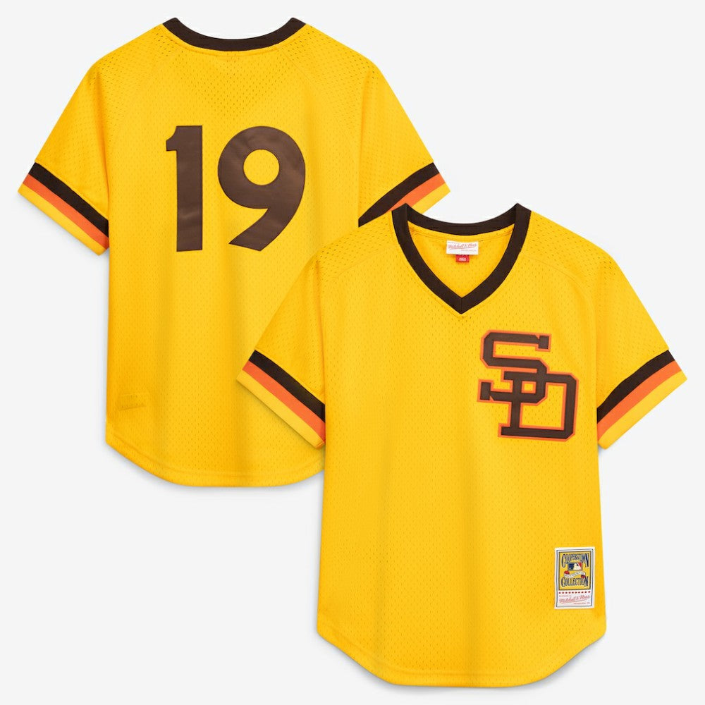 Gold Tony Gwynn San Diego Padres Mitchell & Ness Authentic Batting Practice Jersey