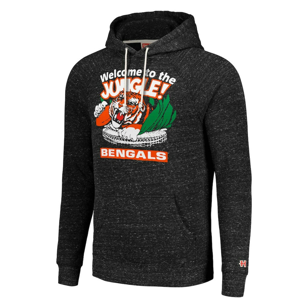 Homage Unisex Hyperlocal Raglan Pullover Hoodie - Cincinnati Bengals Hoodies