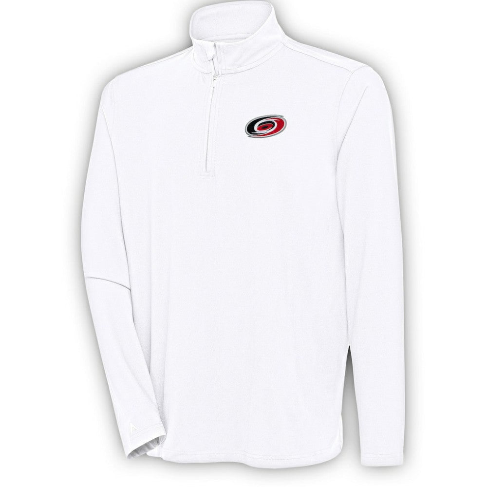 NHL Carolina Hurricanes Antigua Hunk Quarter-Zip Pullover Top
