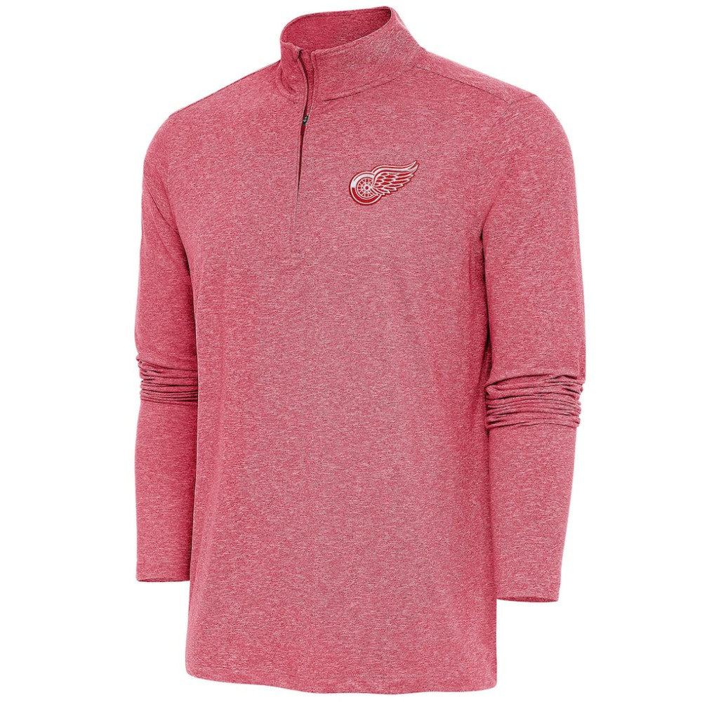 NHL Detroit Red Wings Antigua Hunk Quarter-Zip Pullover Top