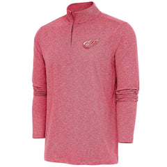 NHL Detroit Red Wings Antigua Hunk Quarter-Zip Pullover Top