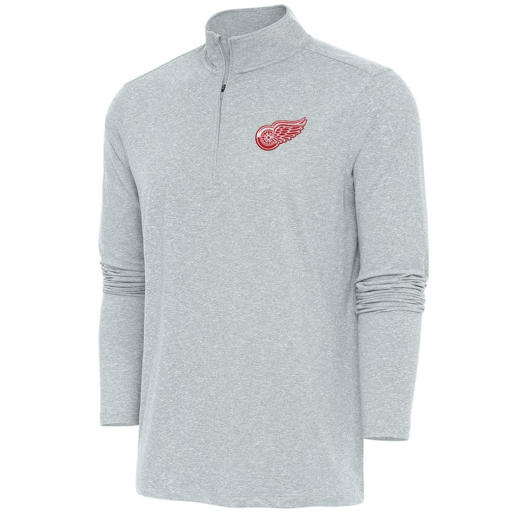 NHL Detroit Red Wings Antigua Hunk Quarter-Zip Pullover Top