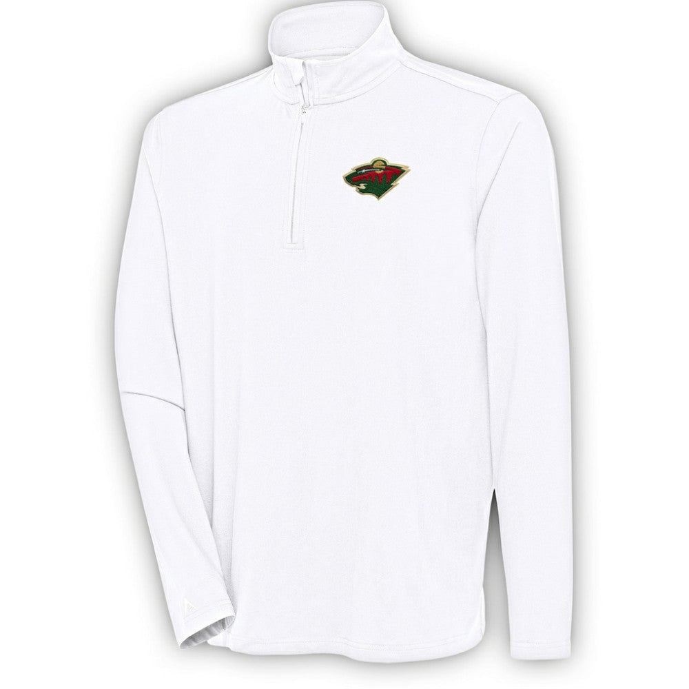 NHL Minnesota Wild Antigua Hunk Quarter-Zip Pullover Top