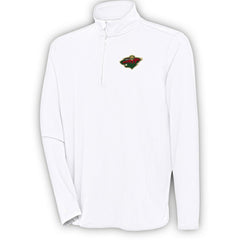 NHL Minnesota Wild Antigua Hunk Quarter-Zip Pullover Top
