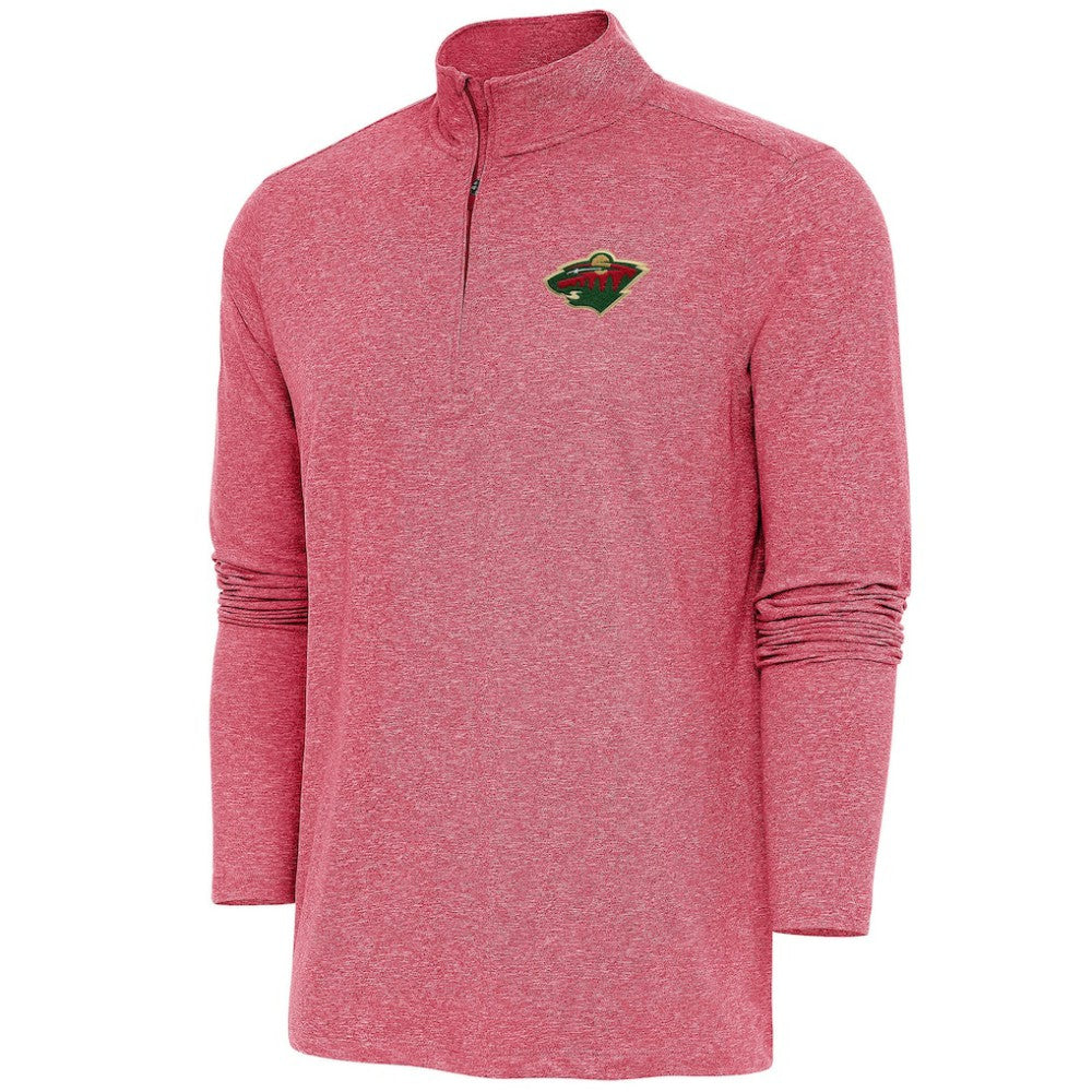 NHL Minnesota Wild Antigua Hunk Quarter-Zip Pullover Top