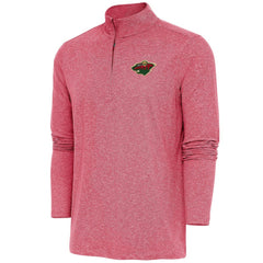 NHL Minnesota Wild Antigua Hunk Quarter-Zip Pullover Top