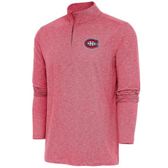 NHL Montreal Canadiens Antigua Hunk Quarter-Zip Pullover Top