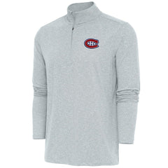 NHL Montreal Canadiens Antigua Hunk Quarter-Zip Pullover Top