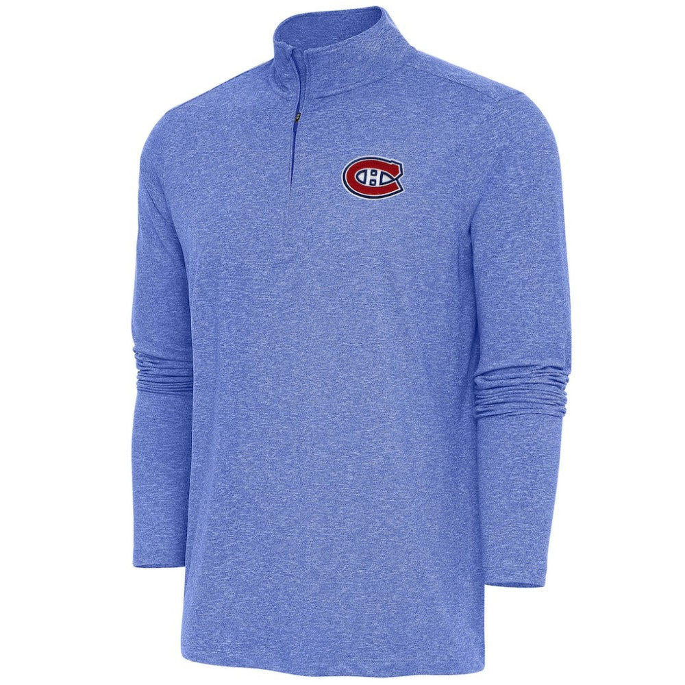 NHL Montreal Canadiens Antigua Hunk Quarter-Zip Pullover Top
