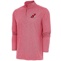 NHL New Jersey Devils Antigua Hunk Quarter-Zip Pullover Top