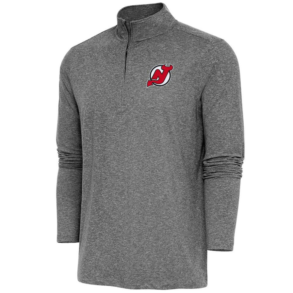 NHL New Jersey Devils Antigua Hunk Quarter-Zip Pullover Top