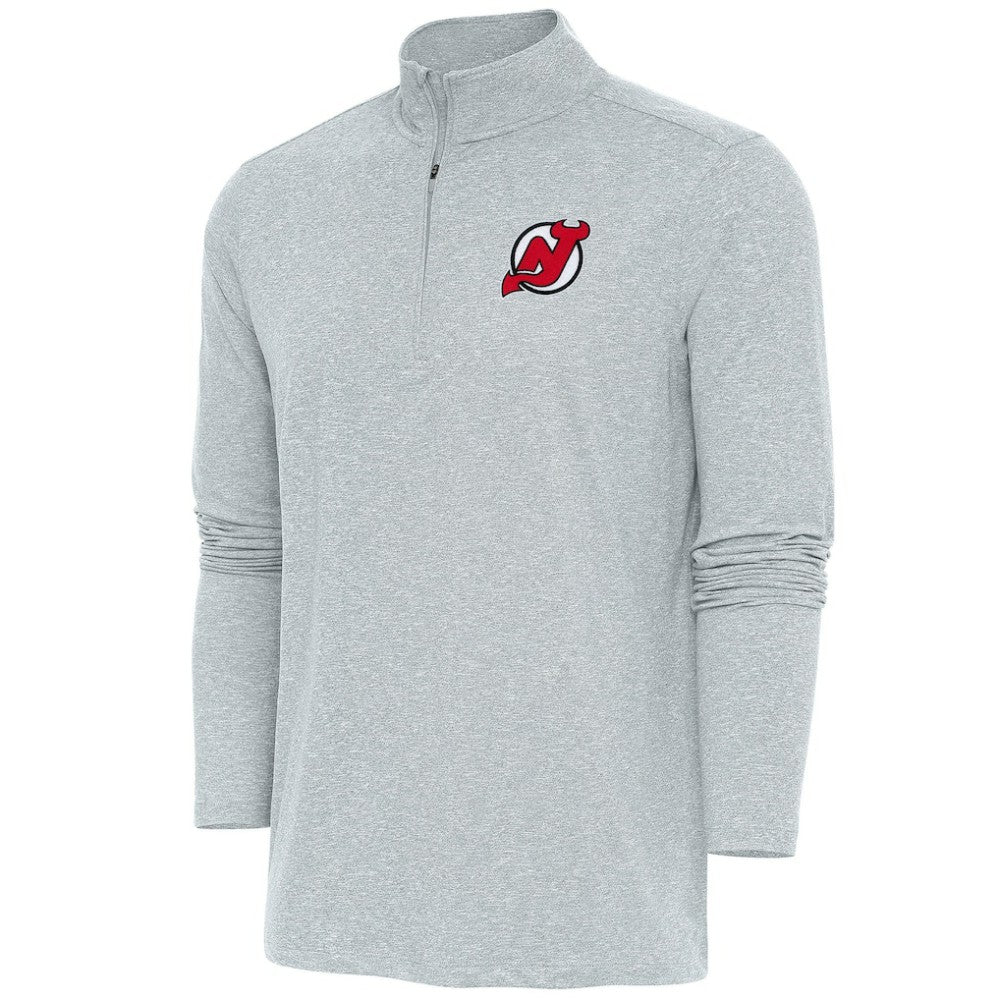 NHL New Jersey Devils Antigua Hunk Quarter-Zip Pullover Top