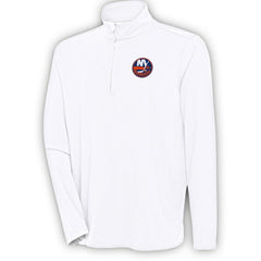 NHL New York Islanders Antigua Hunk Quarter-Zip Pullover Top