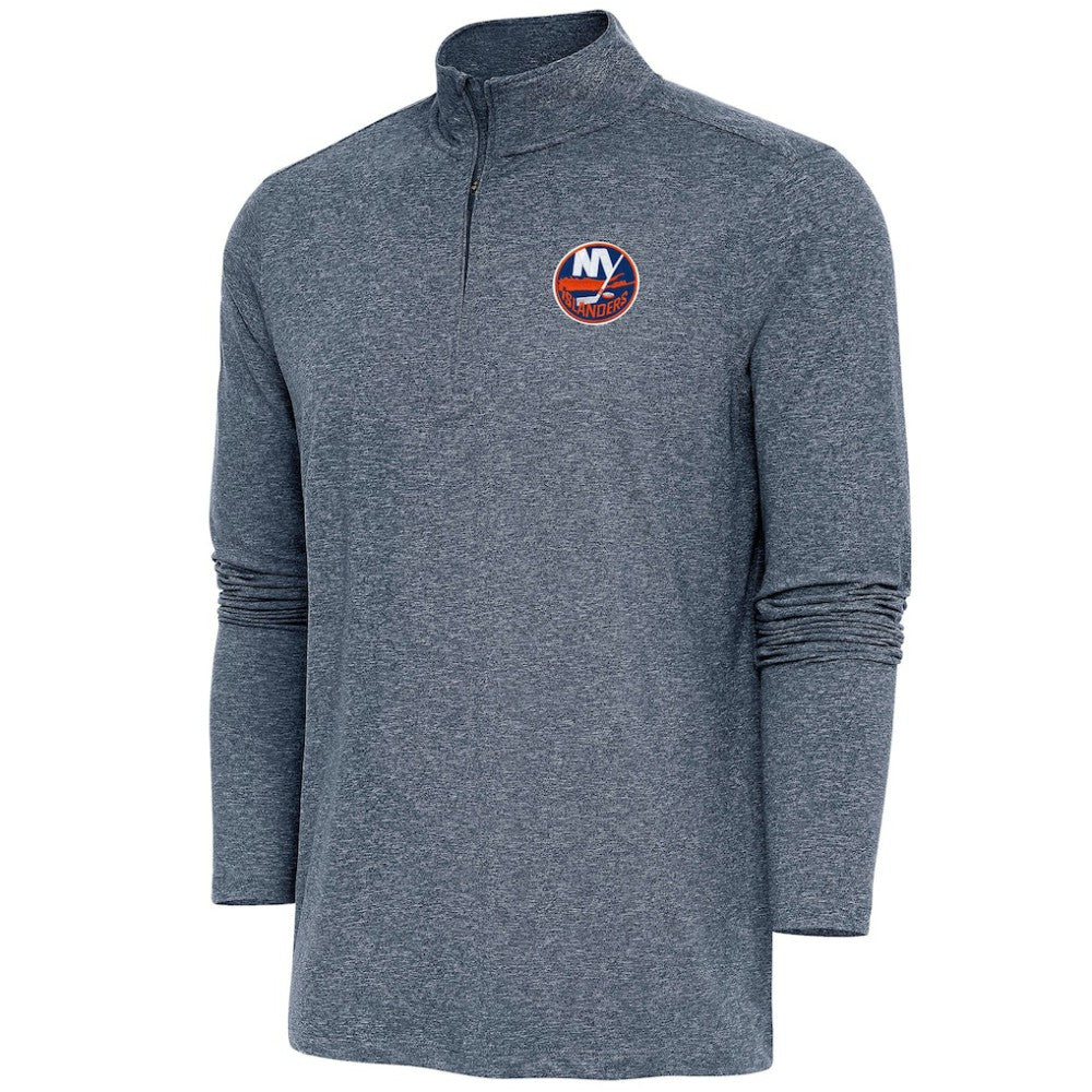 NHL New York Islanders Antigua Hunk Quarter-Zip Pullover Top