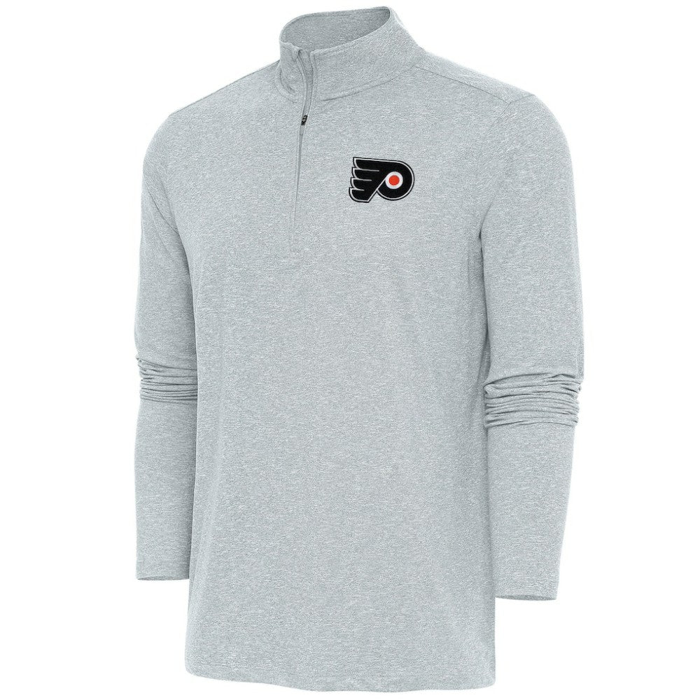NHL Philadelphia Flyers Antigua Hunk Quarter-Zip Pullover Top
