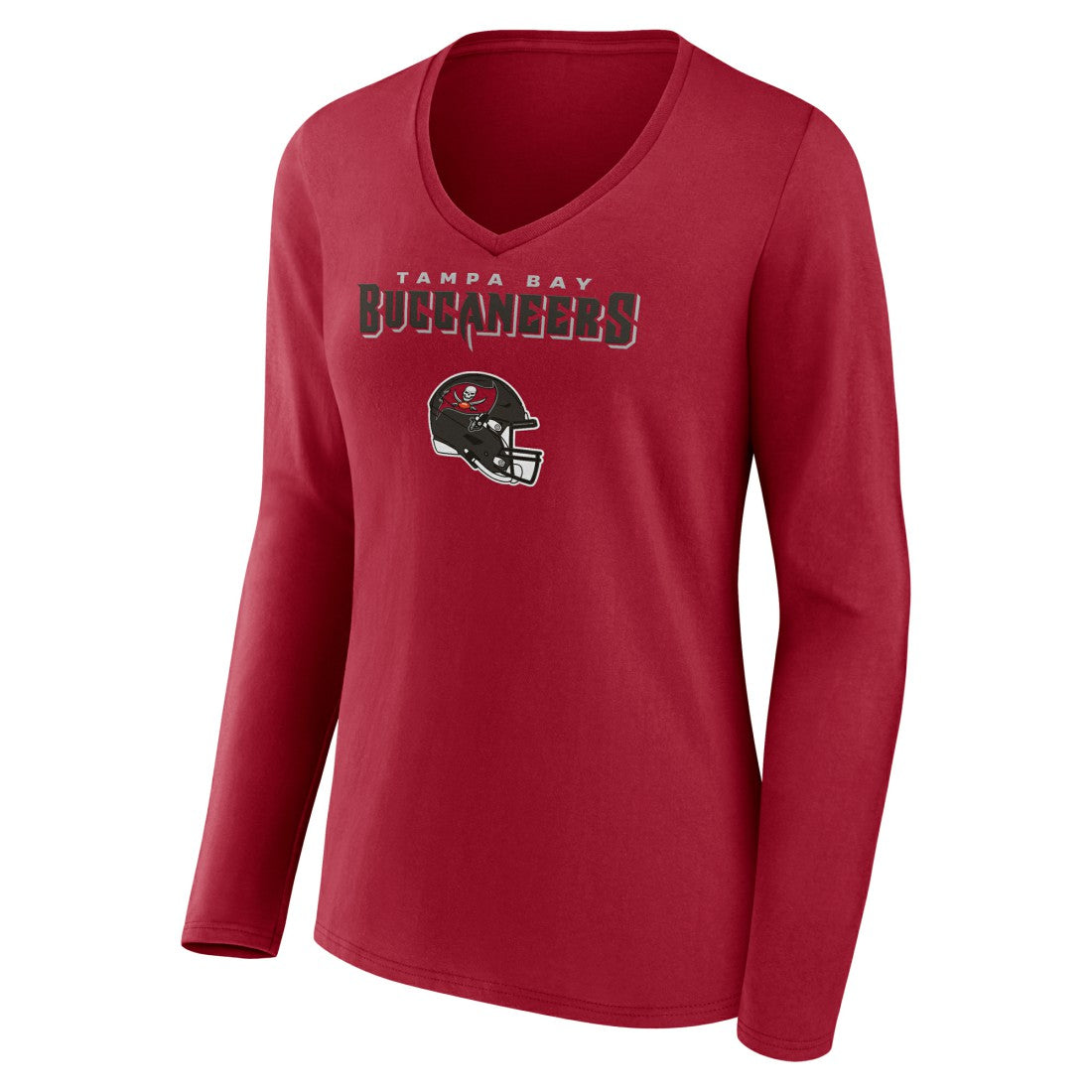Baker Mayfield  Women's Team Wordmark Player Name & Number Long Sleeve V-Neck T-Shirt - Tampa Bay Buccaneers T-shirts