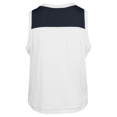 White/Navy Atlanta Braves '47 Women's Plus Size Waist Length Muscle Tank Top