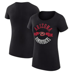Black Arizona Diamondbacks G-III 4Her by Carl Banks Women's Super-Slim Fit Lightweight City Graphic T-Shirt