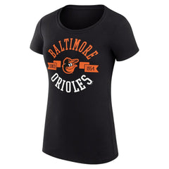 Black Baltimore Orioles G-III 4Her by Carl Banks Women's Super-Slim Fit Lightweight City Graphic T-Shirt