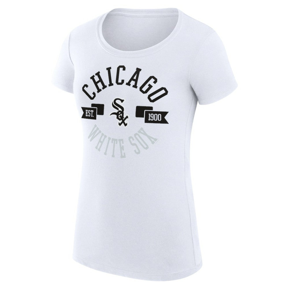 White Chicago White Sox G-III 4Her by Carl Banks Women's Super-Slim Fit Lightweight City Graphic T-Shirt
