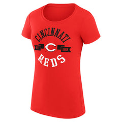 Red Cincinnati Reds G-III 4Her by Carl Banks Women's Super-Slim Fit Lightweight City Graphic T-Shirt