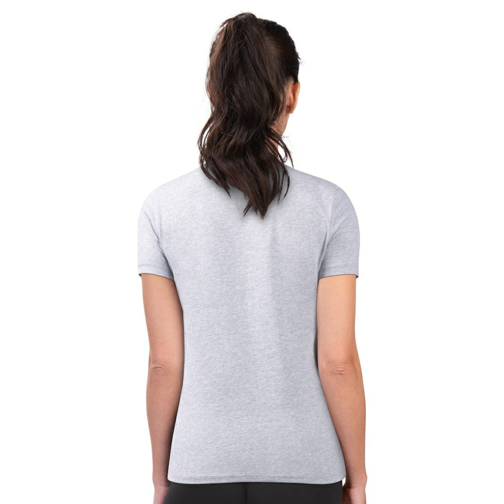 Heather Gray Pittsburgh Pirates G-III 4Her by Carl Banks Women's Super-Slim Fit Lightweight City Graphic T-Shirt