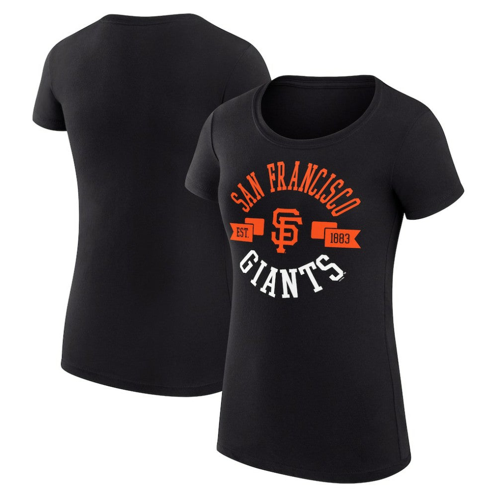Black San Francisco Giants G-III 4Her by Carl Banks Women's Super-Slim Fit Lightweight City Graphic T-Shirt