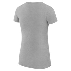 Heather Gray Texas Rangers G-III 4Her by Carl Banks Women's Super-Slim Fit Lightweight City Graphic T-Shirt