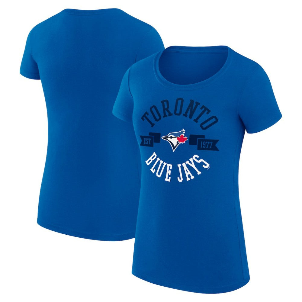 Royal Toronto Blue Jays G-III 4Her by Carl Banks Women's Super-Slim Fit Lightweight City Graphic T-Shirt