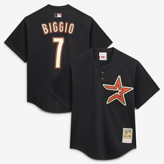 Black Craig Biggio Houston Astros Mitchell & Ness Authentic Batting Practice Jersey