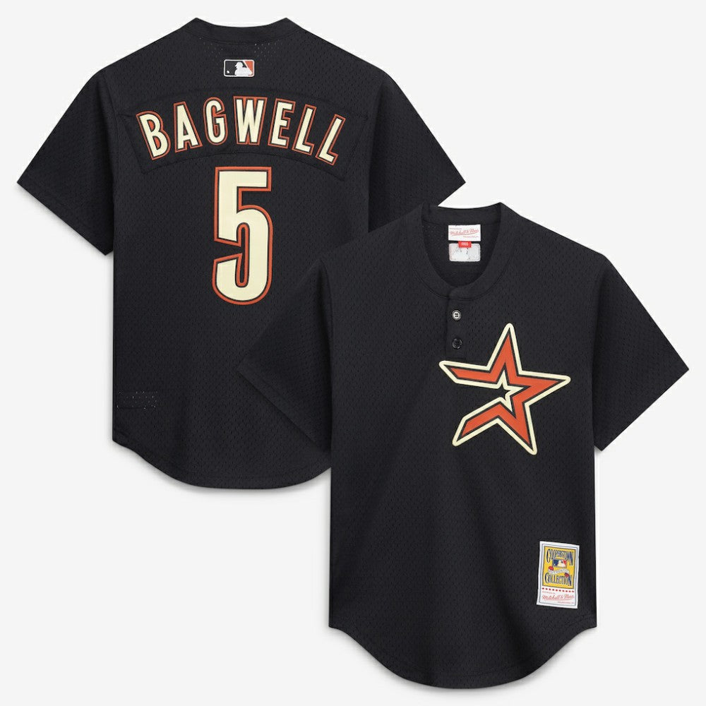 Black Jeff Bagwell Houston Astros Mitchell & Ness Authentic Batting Practice Jersey