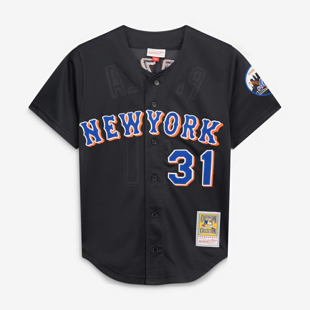 Black Mike Piazza New York Mets Mitchell & Ness Cooperstown Collection 2000 Batting Practice Jersey