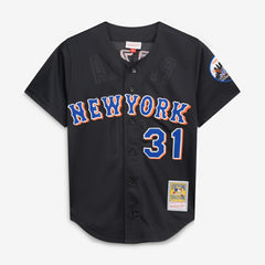 Black Mike Piazza New York Mets Mitchell & Ness Cooperstown Collection 2000 Batting Practice Jersey