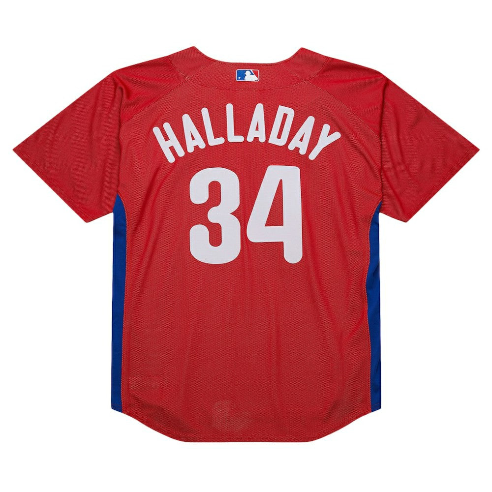 Red Roy Halladay Philadelphia Phillies Mitchell & Ness Authentic Batting Practice Jersey