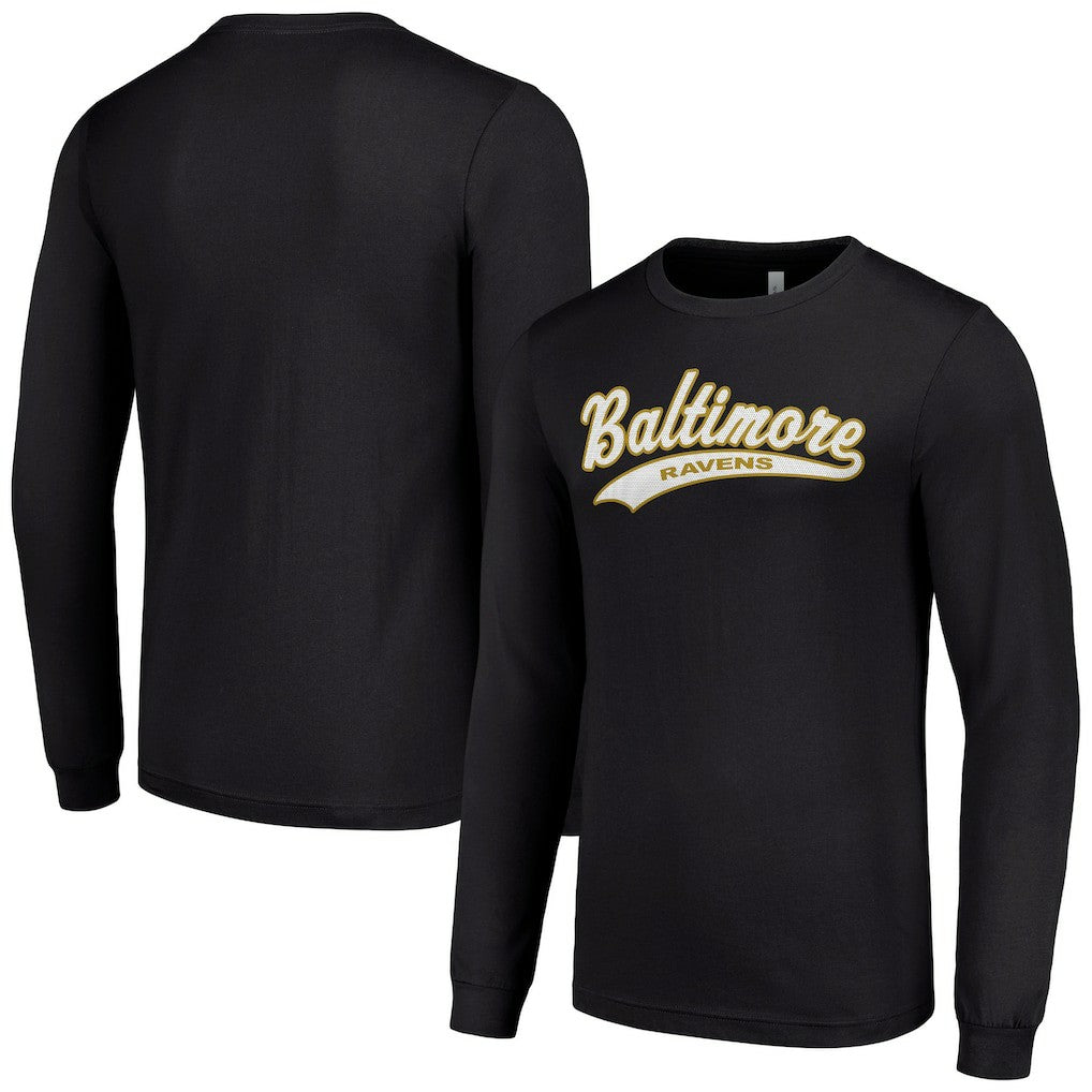 Starter Tailsweep Long Sleeve T-Shirt - Baltimore Ravens T-shirts