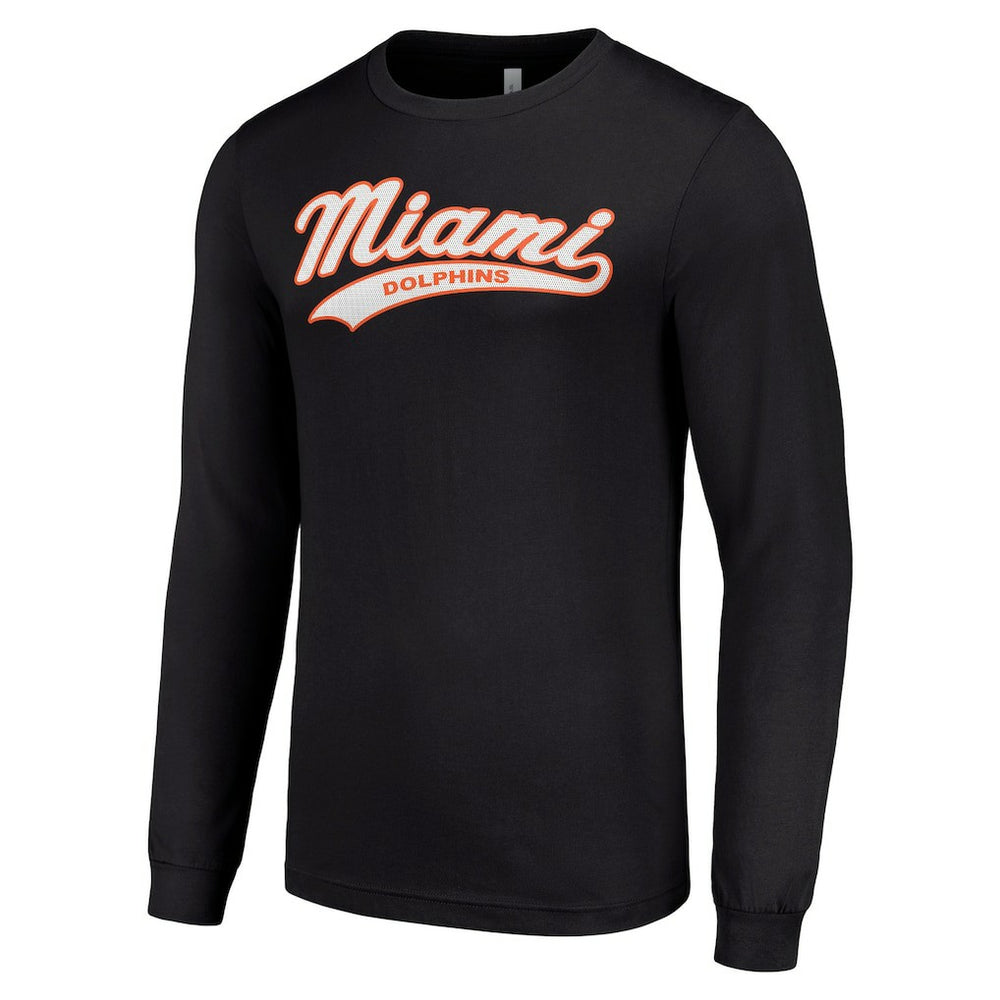 Starter Tailsweep Long Sleeve T-Shirt - Miami Dolphins T-shirts