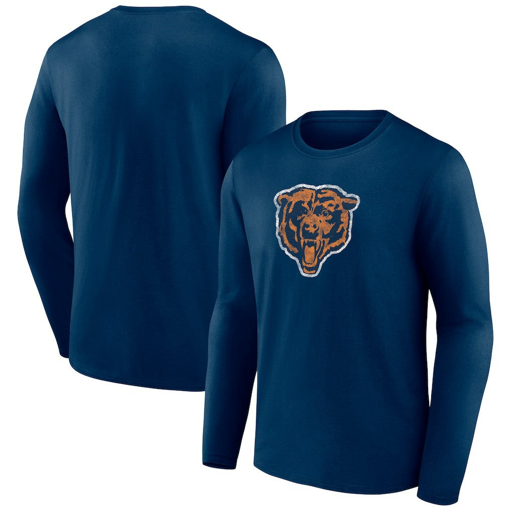 Throwback Long Sleeve T-Shirt - Chicago Bears T-shirts