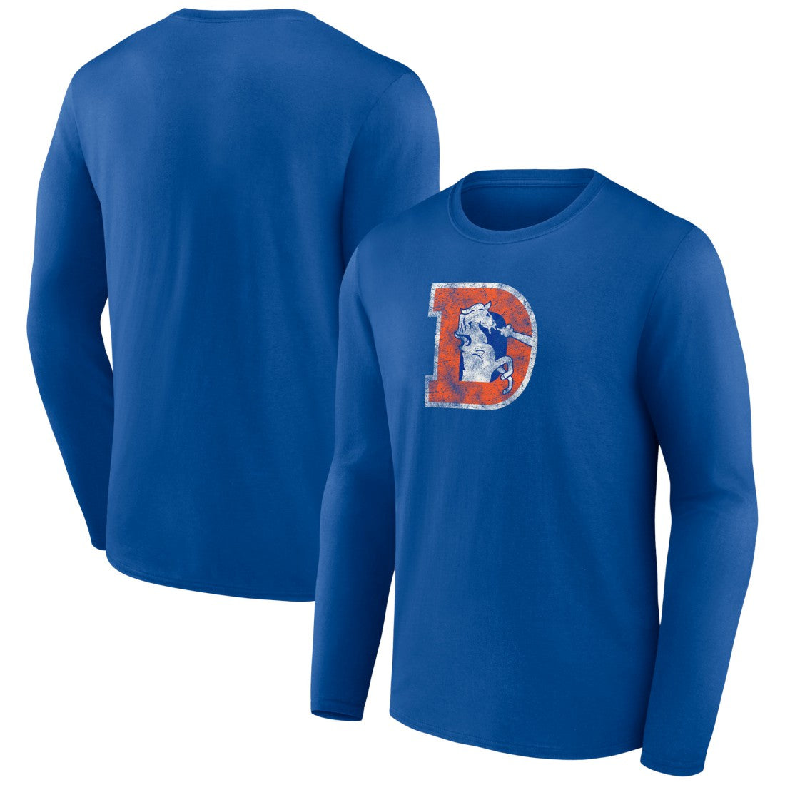 Throwback Long Sleeve T-Shirt - Denver Broncos T-shirts