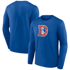 Throwback Long Sleeve T-Shirt - Denver Broncos T-shirts