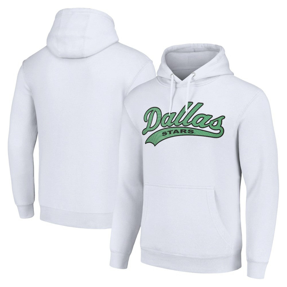 NHL Dallas Stars Starter Tailsweep Fleece Tri-Blend Pullover Hoodie