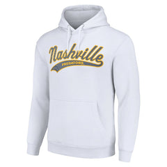 NHL Nashville Predators Starter Tailsweep Fleece Tri-Blend Pullover Hoodie