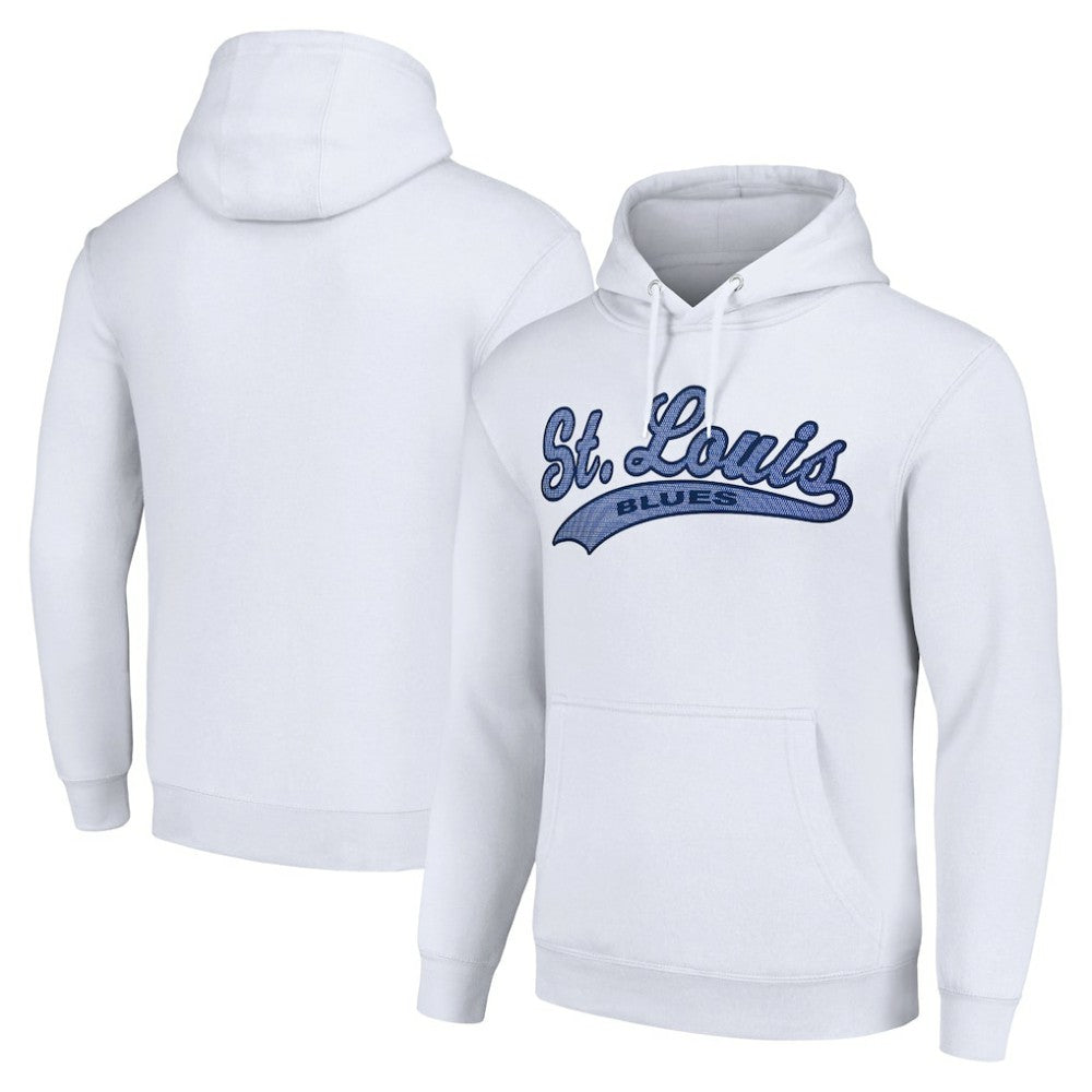 NHL St. Louis Blues Starter Tailsweep Fleece Tri-Blend Pullover Hoodie