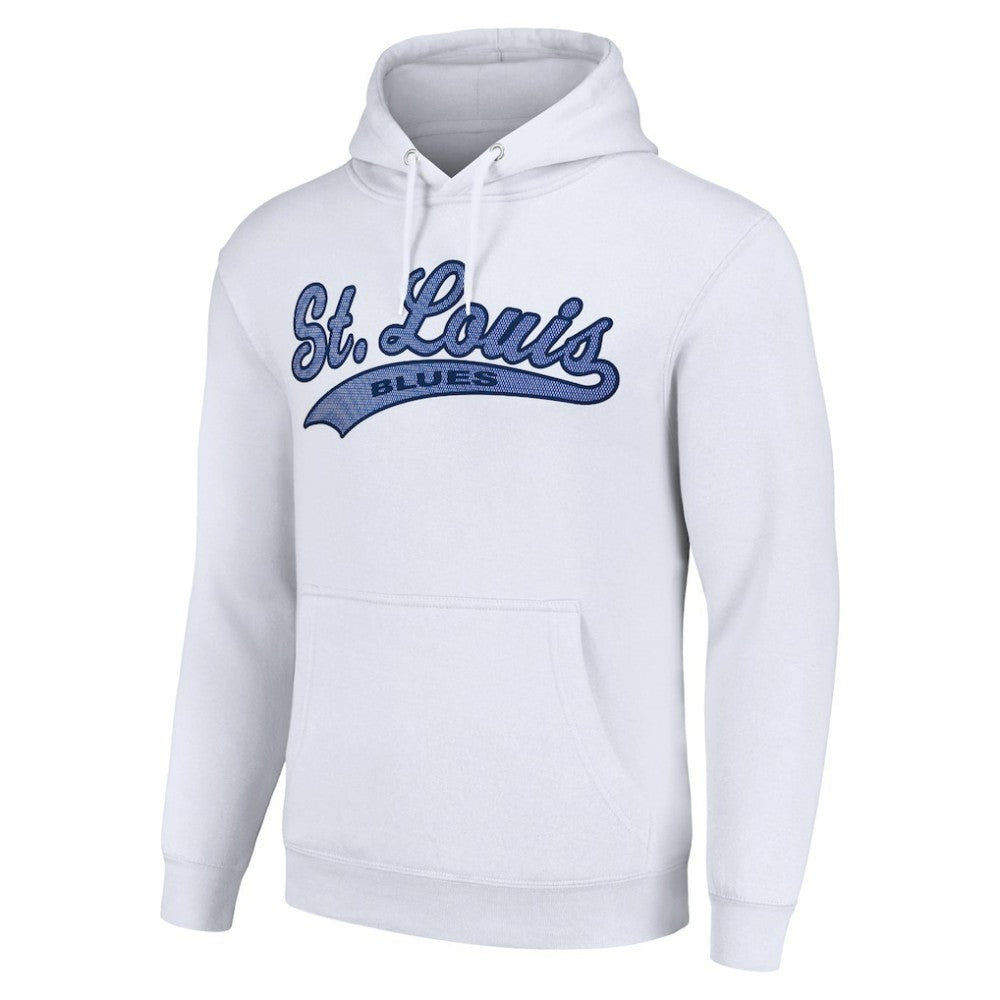 NHL St. Louis Blues Starter Tailsweep Fleece Tri-Blend Pullover Hoodie