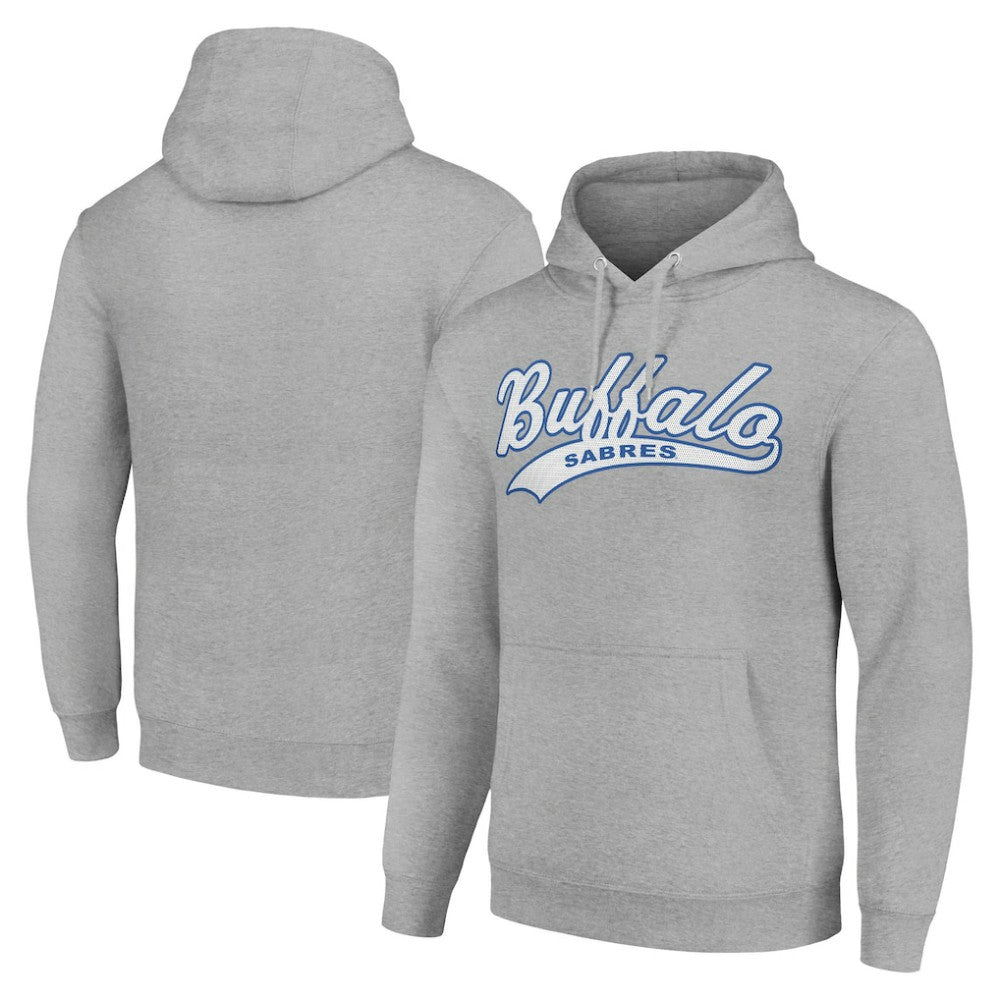 NHL Buffalo Sabres Starter Tailsweep Fleece Tri-Blend Pullover Hoodie