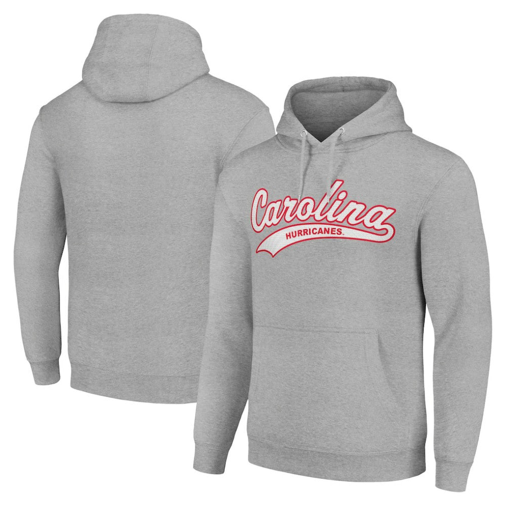 NHL Carolina Hurricanes Starter Tailsweep Fleece Tri-Blend Pullover Hoodie