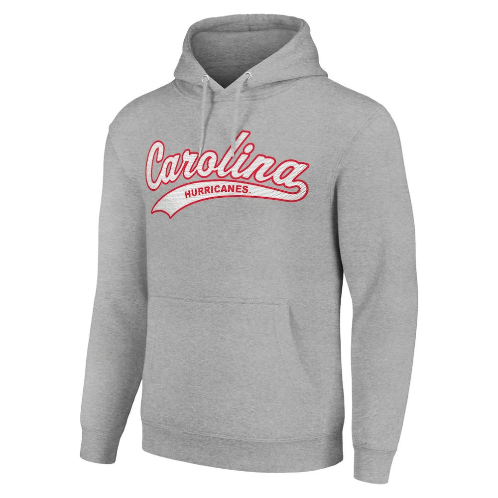 NHL Carolina Hurricanes Starter Tailsweep Fleece Tri-Blend Pullover Hoodie