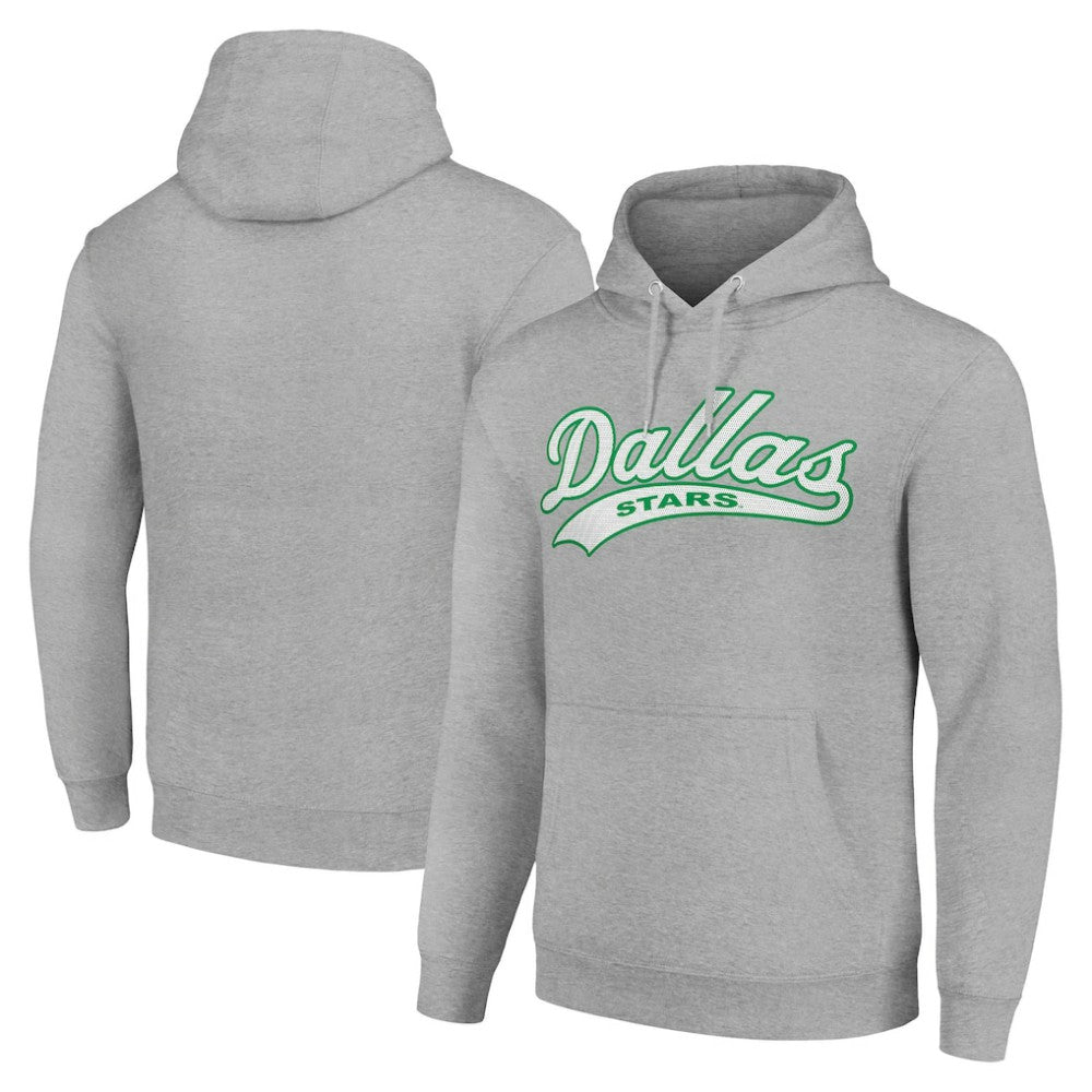 NHL Dallas Stars Starter Tailsweep Fleece Tri-Blend Pullover Hoodie