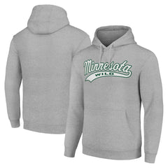 NHL Minnesota Wild Starter Tailsweep Fleece Tri-Blend Pullover Hoodie