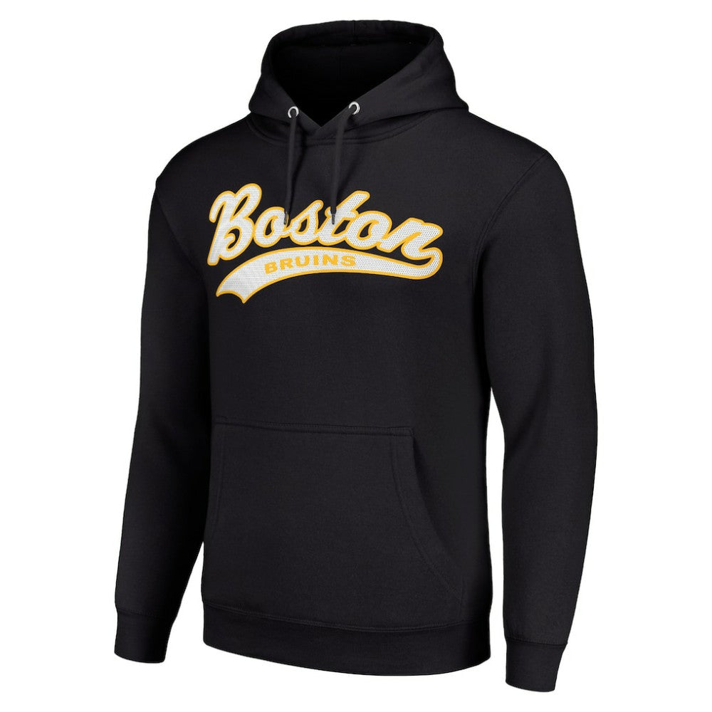 NHL Boston Bruins Starter Tailsweep Fleece Tri-Blend Pullover Hoodie